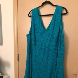 Jessica London Teal Lace Dress